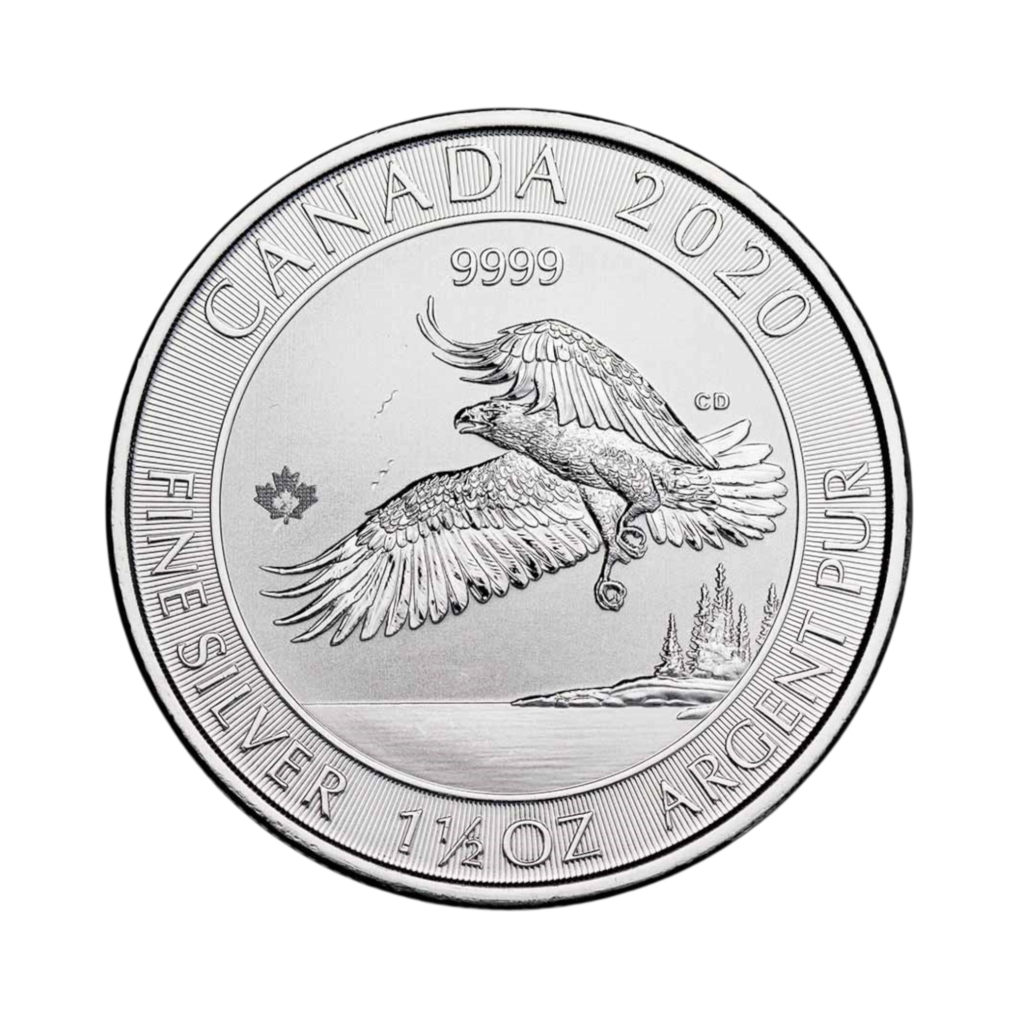 Buy 2020 1.5 oz Canadian $8 North American Bald Eagle Silver Coin